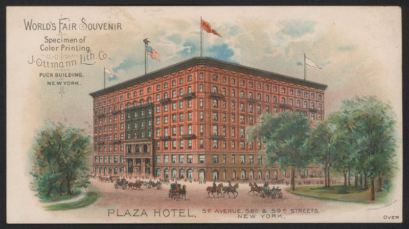 Hotel Trade Card (gravação a cores) de American School