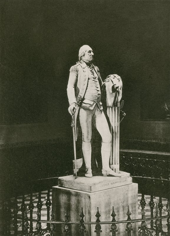Estátua de Hudsons de George Washington (fotogravura) de American School
