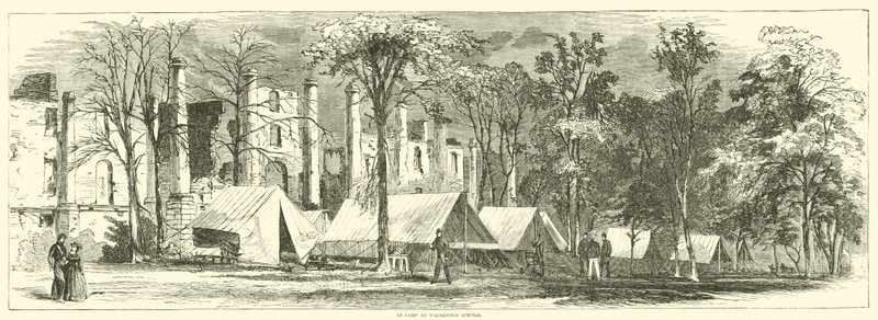 No acampamento em Warrenton Springs, outubro de 1863 de American School