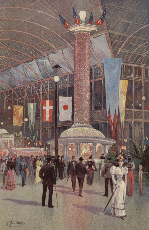 Interior do edifício elétrico de American School