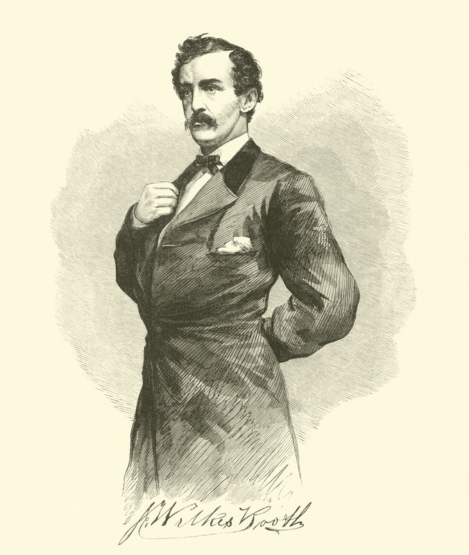 J Wilkes Booth, abril de 1865 de American School