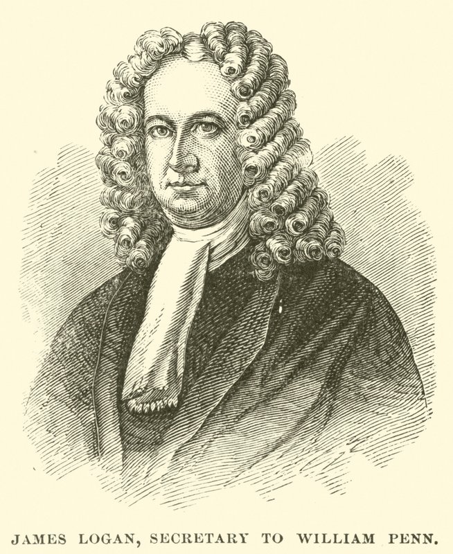 James Logan, Secretário de William Penn (gravura) de American School