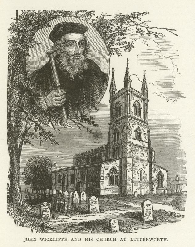 John Wickliffe e sua igreja em Lutterworth de American School