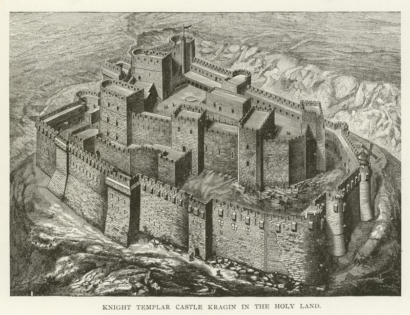 Castelo dos Cavaleiros Templários Kragin na Terra Santa de American School