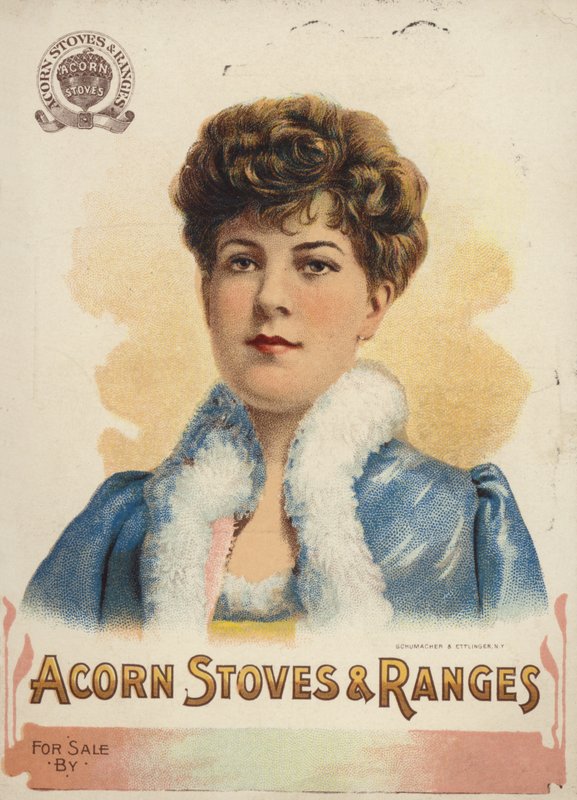 Senhora de casaco azul de American School