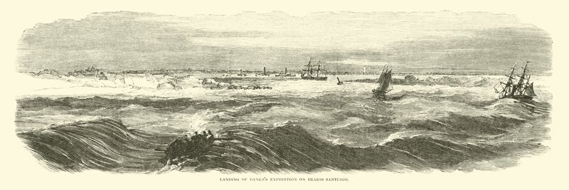 Desembarque da Expedição Bancos no Brazos Santiago, novembro de 1863 de American School