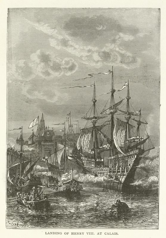 Desembarque de Henrique VIII em Calais de American School