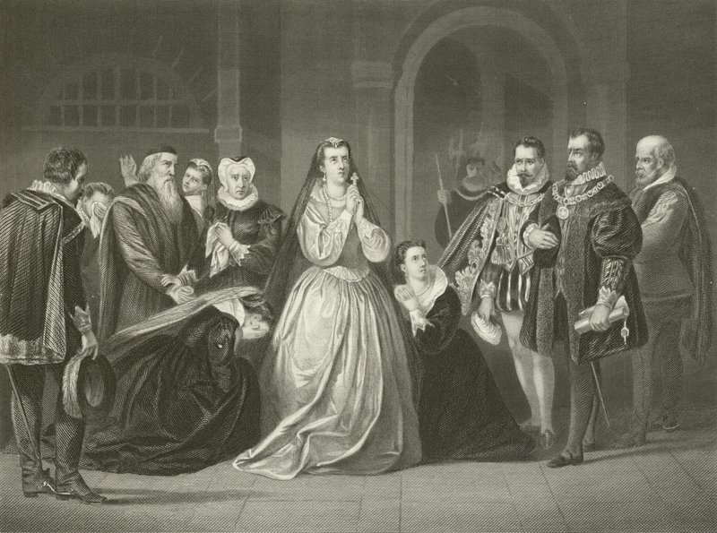 Últimos momentos de Maria, Rainha dos Escoceses, 1587 de American School