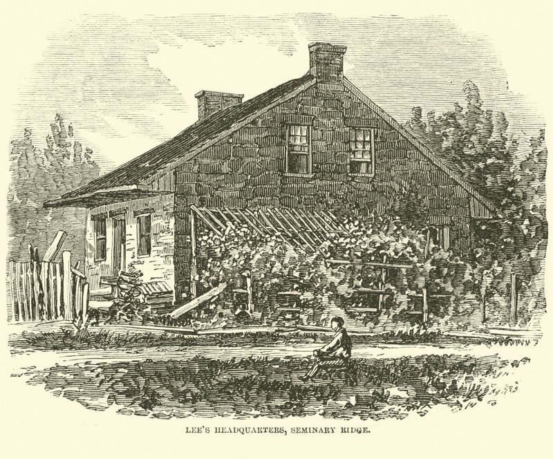 Lees Headquarters, Seminary Ridge, julho de 1863 de American School