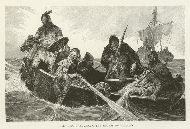 Leif Eric descobrindo as margens da Vinland de American School