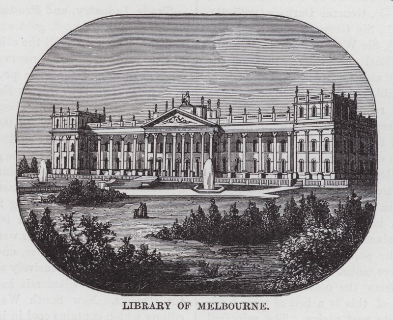 Biblioteca de Melbourne (gravura) de American School