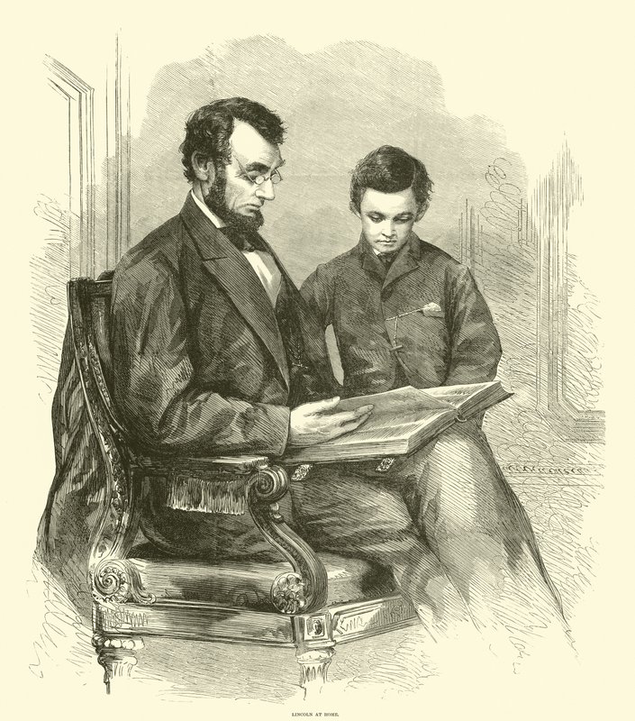 Lincoln em casa, abril de 1865 de American School