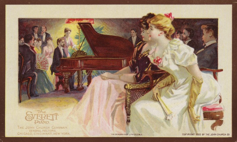 Ouvindo um recital de piano de American School