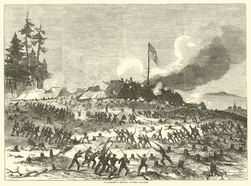 Longstreets assalto em Fort Sanders, novembro de 1863 de American School
