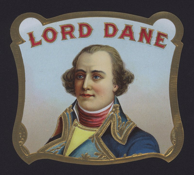 Lord Dane, etiqueta de charuto (cromolito) de American School