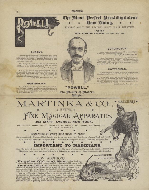 Anúncios mágicos (litho) de American School