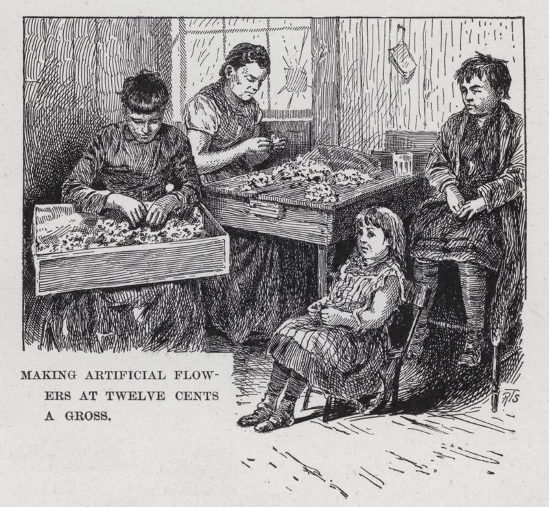 Fazer Flores Artificiais a Doze Cêntimos de Gross (litho) de American School