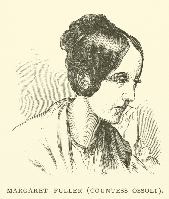 Margaret Fuller, condessa Ossoli, jornalista americana e ativista dos direitos das mulheres (gravura) de American School