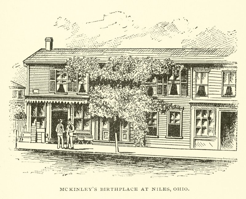 Nascimento de McKinleys em Niles, Ohio de American School