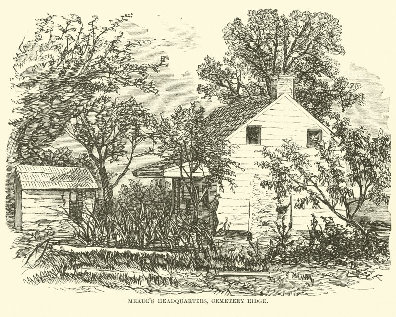 Sede de Meades, Cemetery Ridge, julho de 1863 de American School