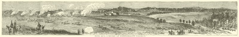 Mine Run, centro da posição dos Confederados, novembro de 1863 de American School