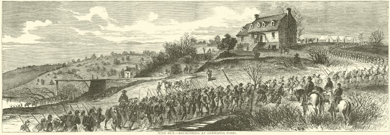 Mine Run, recrossando em Germania Ford, novembro de 1863 de American School