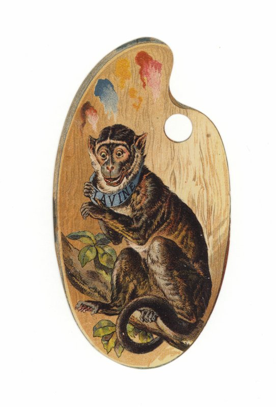 Macaco Na Paleta De Tinta de American School