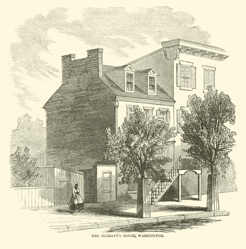 Sra. Surratts House, Washington, abril de 1865 de American School