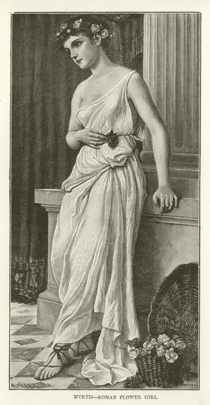 Myrtis, menina de flor romana de American School