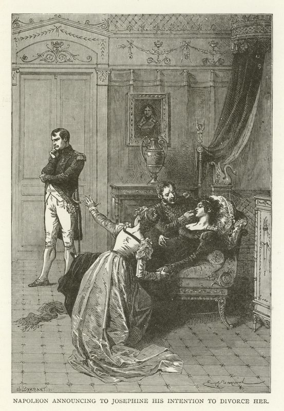 Napoleão anunciando a Josephine sua intenção de se divorciar dela de American School