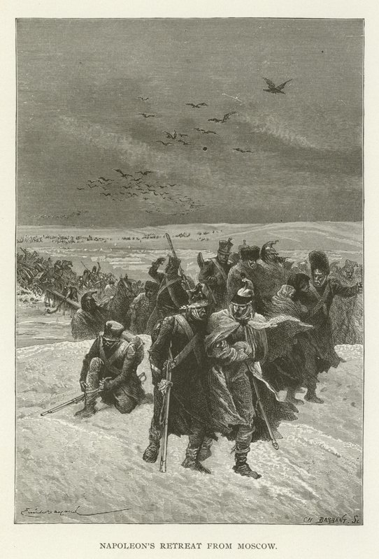 Napoleão retira-se de Moscou de American School