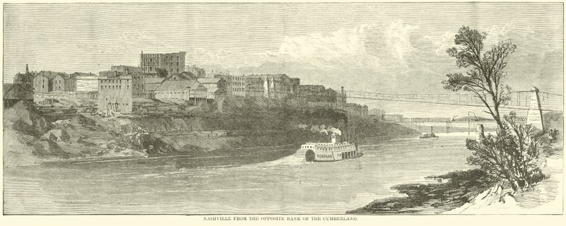 Nashville da margem oposta do Cumberland, dezembro de 1864 de American School