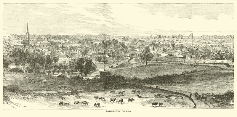 Natchez na colina, maio de 1862 de American School