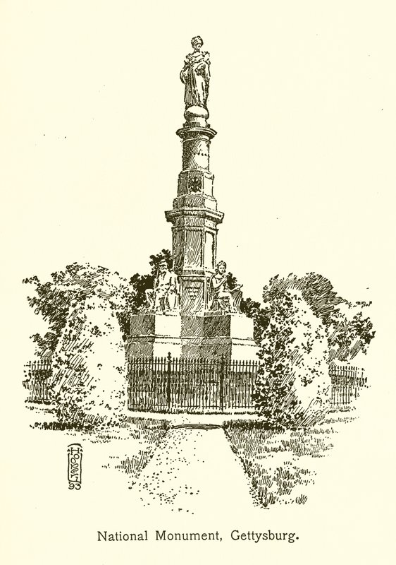 Monumento nacional, gettysburg de American School