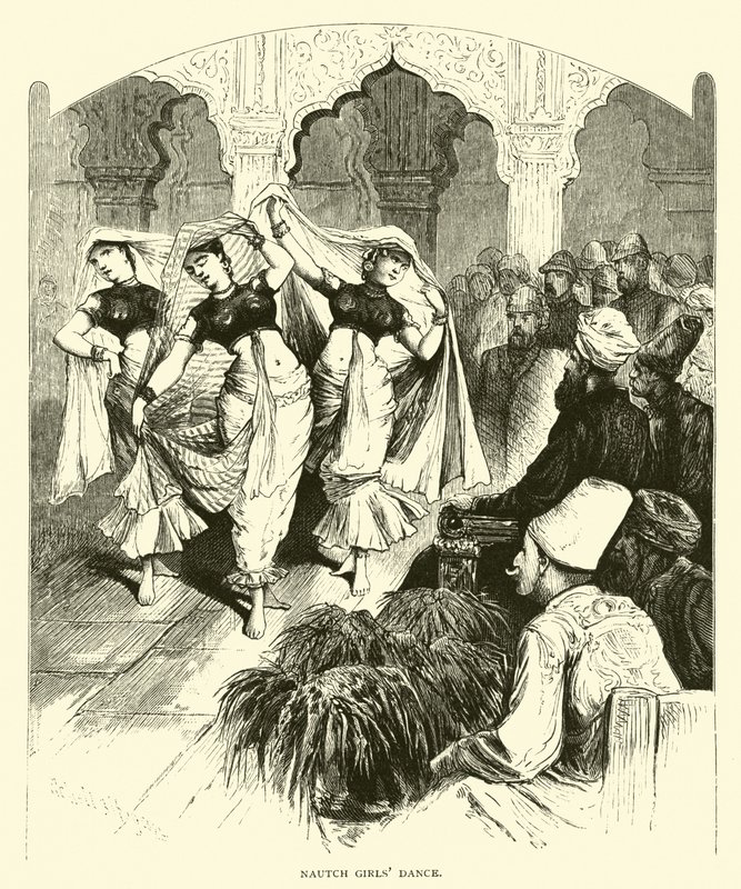 Nautch meninas dançam de American School