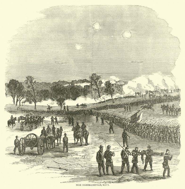 Perto de Chancellorsville, 1 de maio de 1863 de American School