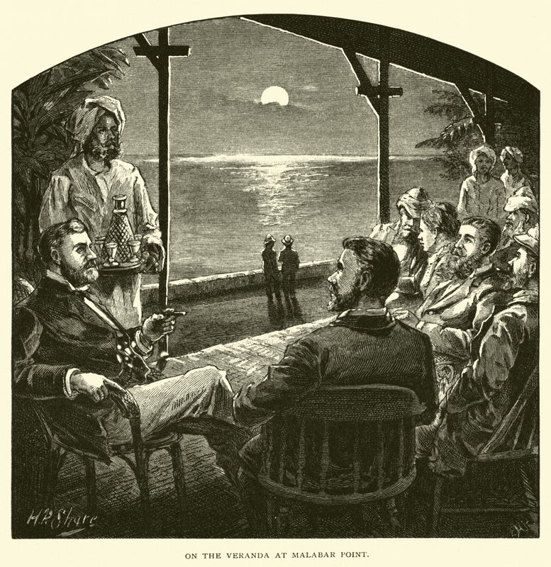 Na varanda do Malabar Point de American School