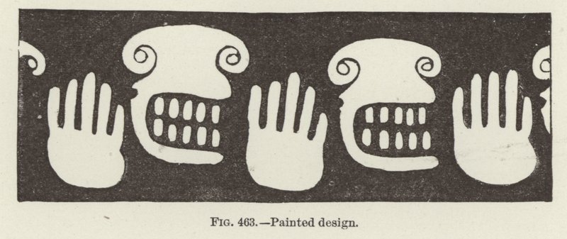 Design pintado, mãos e rostos de American School