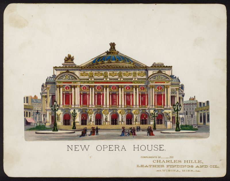 Palais Garnier Opera House, Paris, França (chromolitho) de American School