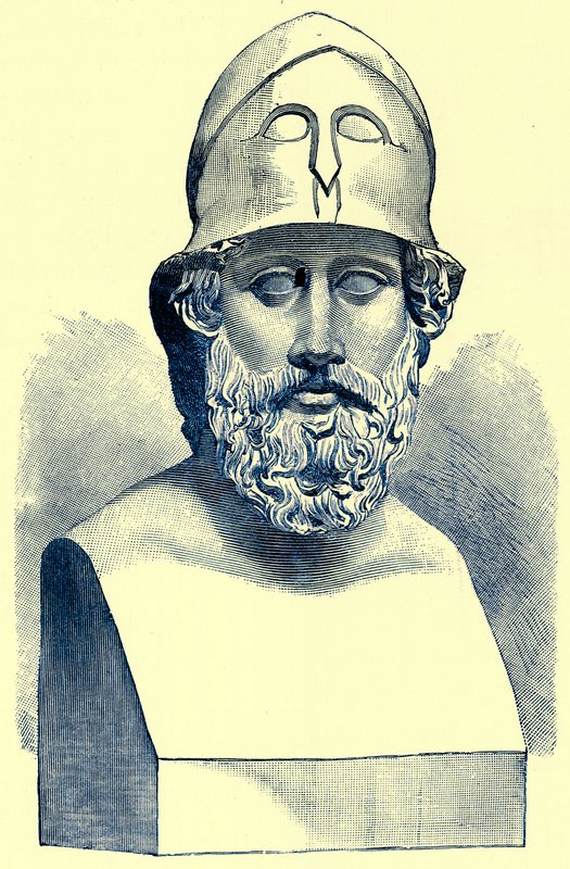 Perikles, ilustração da História da Grécia por Victor Duruy, publicado em 1890 (imagem digitalmente melhorada) de American School
