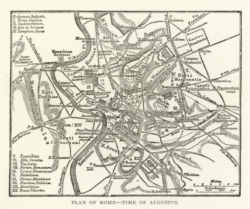 Plano de Roma, época de Augusto de American School