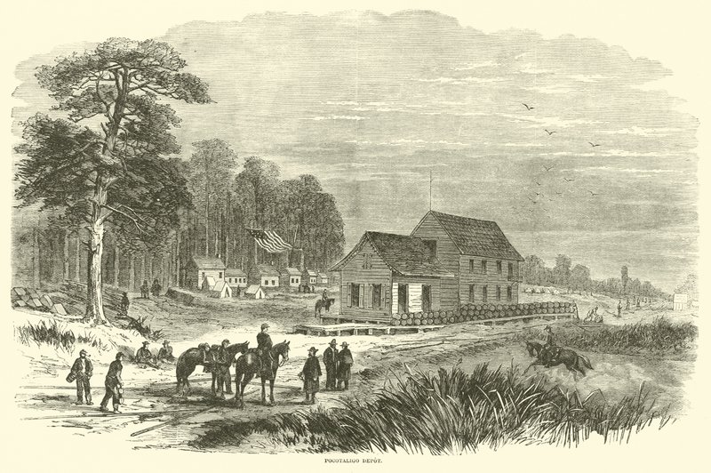 Pocotaligo Depot, janeiro de 1865 de American School