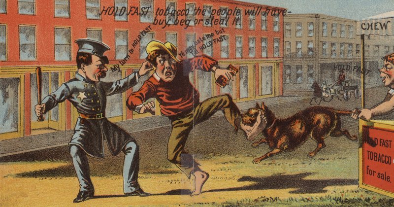 Policial, prendendo, ladrão de American School