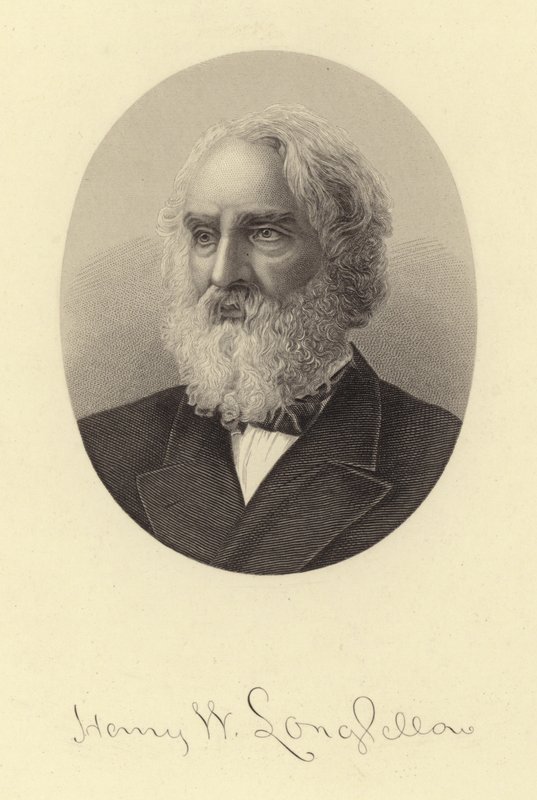 Retrato de Henry Wadsworth Longfellow de American School