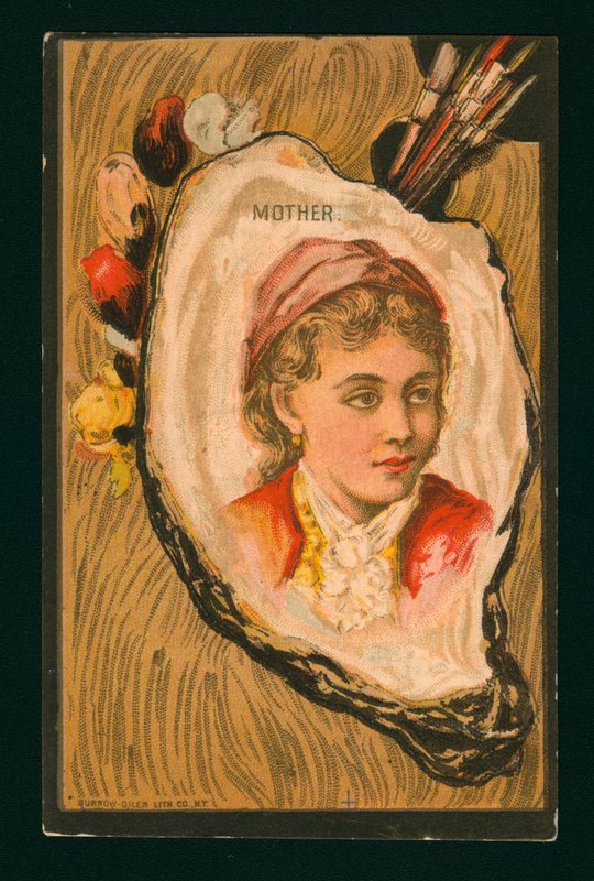 Retrato de uma mãe (cromolito) de American School