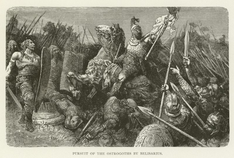 Perseguição dos ostrogodos por Belisário de American School