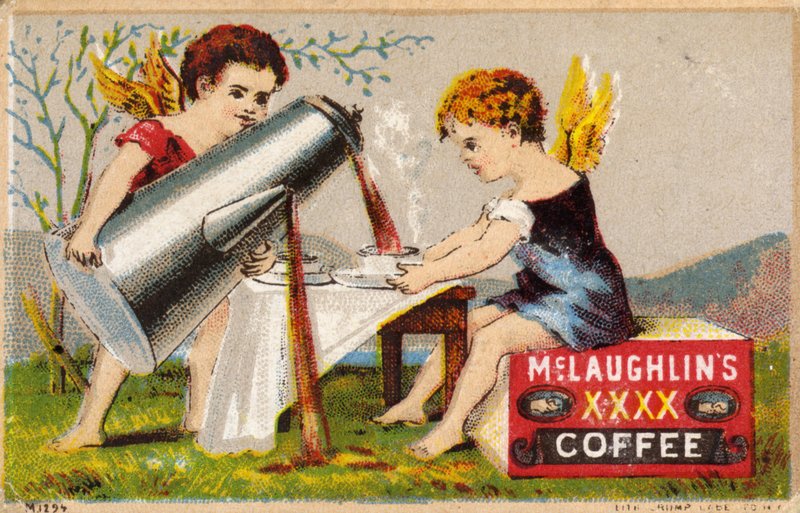 Putti derramando café de American School