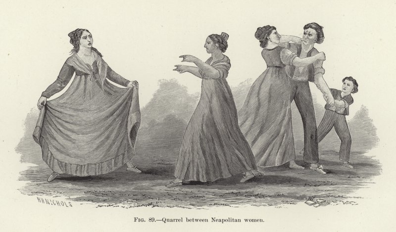 Briga entre mulheres napolitanas de American School