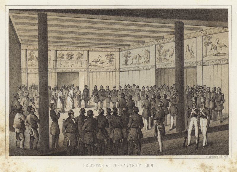 Recepção no Castelo de Shui, Ilhas Ryukyu de American School