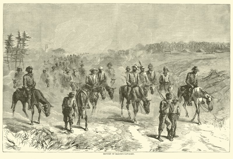 Retorno da Cavalaria Kautzs, junho de 1864 de American School